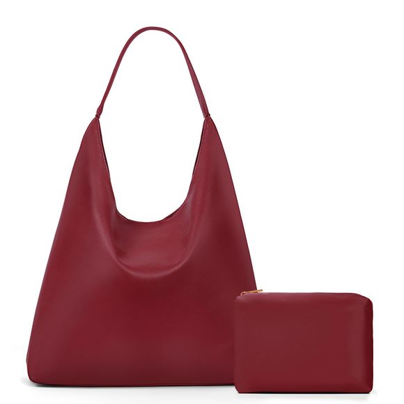 Slouchy Hobo Bags Tote Bag Faux Leather Work Bag College Tote :] - Picture 1 of 6